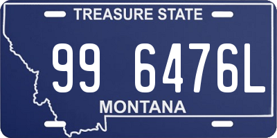 MT license plate 996476L