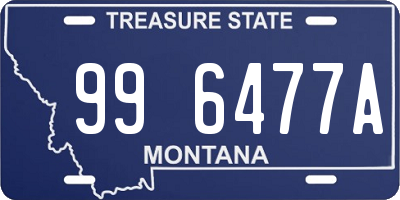 MT license plate 996477A