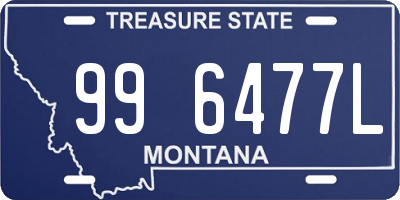 MT license plate 996477L