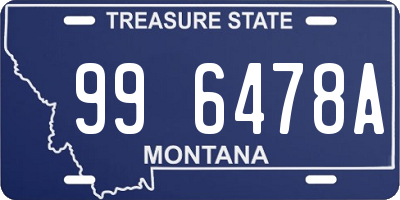 MT license plate 996478A