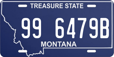 MT license plate 996479B