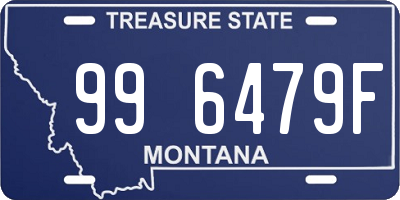 MT license plate 996479F