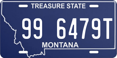 MT license plate 996479T