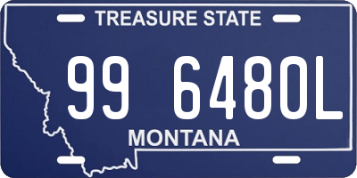 MT license plate 996480L