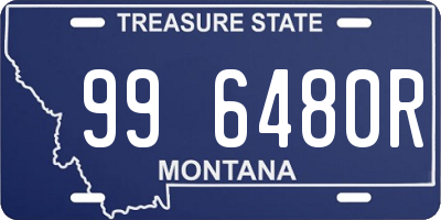 MT license plate 996480R