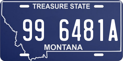 MT license plate 996481A