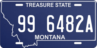 MT license plate 996482A