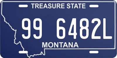 MT license plate 996482L