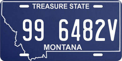 MT license plate 996482V