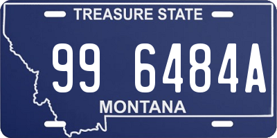 MT license plate 996484A