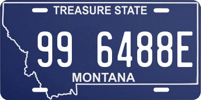 MT license plate 996488E