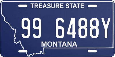 MT license plate 996488Y