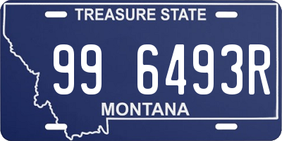 MT license plate 996493R