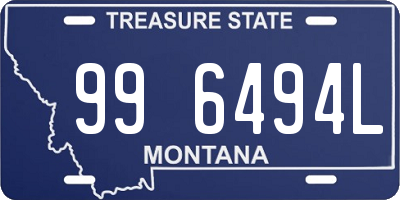 MT license plate 996494L