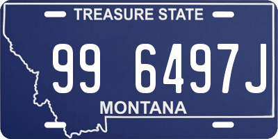 MT license plate 996497J