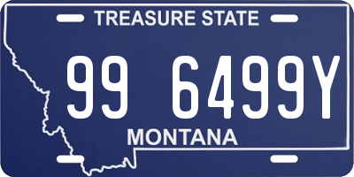 MT license plate 996499Y