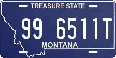 MT license plate 996511T