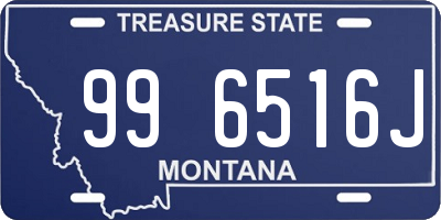 MT license plate 996516J