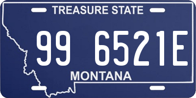 MT license plate 996521E