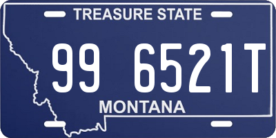 MT license plate 996521T