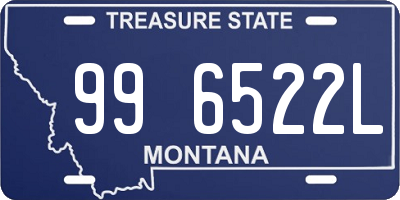 MT license plate 996522L