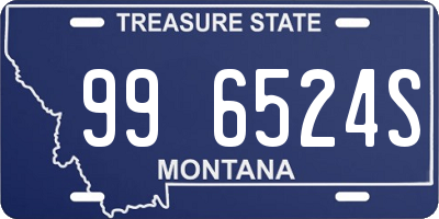 MT license plate 996524S