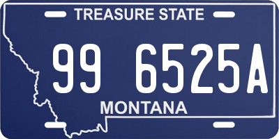 MT license plate 996525A