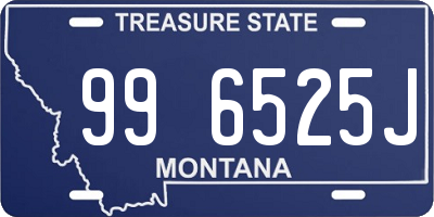 MT license plate 996525J