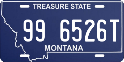 MT license plate 996526T