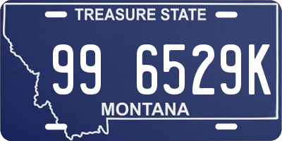 MT license plate 996529K