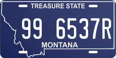 MT license plate 996537R