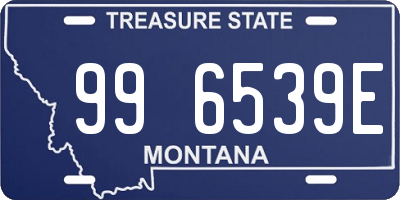 MT license plate 996539E