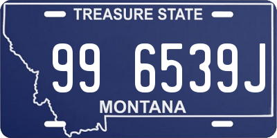 MT license plate 996539J