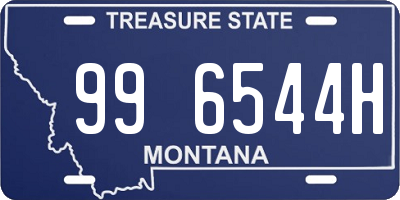 MT license plate 996544H