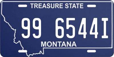 MT license plate 996544I