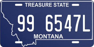 MT license plate 996547L