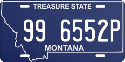 MT license plate 996552P