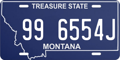 MT license plate 996554J