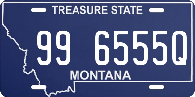 MT license plate 996555Q