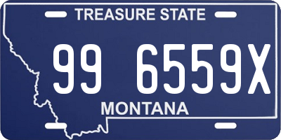 MT license plate 996559X