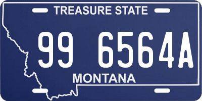 MT license plate 996564A