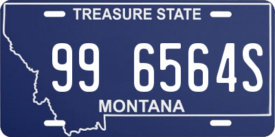 MT license plate 996564S