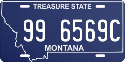 MT license plate 996569C