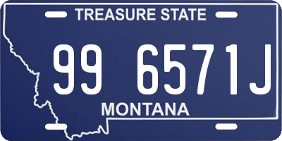 MT license plate 996571J