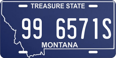 MT license plate 996571S