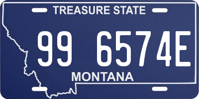 MT license plate 996574E