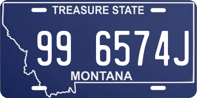 MT license plate 996574J