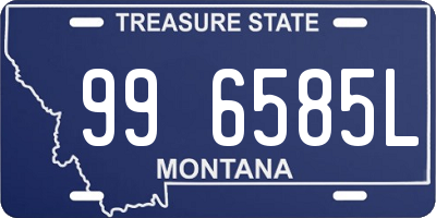 MT license plate 996585L