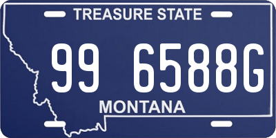 MT license plate 996588G