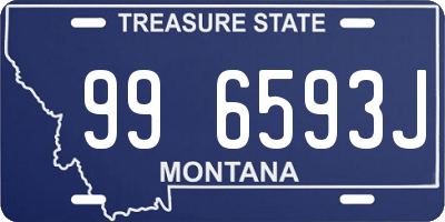 MT license plate 996593J